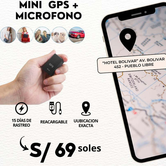 MINI GPS + MICROFONO